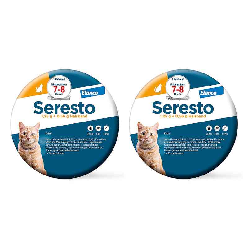 Seresto Halsband fr Katzen (2x1 stk)