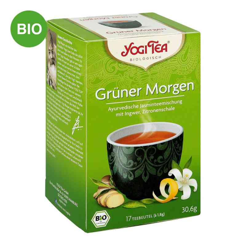 Yogi Tea Grüner Morgen Bio Filterbeutel 17X1.8 g von YOGI TEA GmbH PZN 09688133