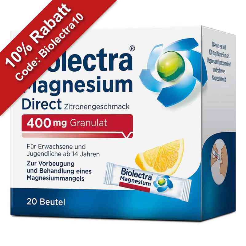 Biolectra Magnesium 400 mg Ultra Direct Zitrone 40 stk von HERMES Arzneimittel GmbH PZN 10252168