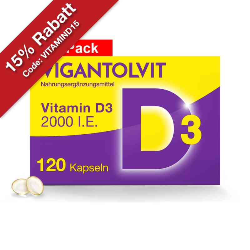 Vigantolvit 2000 i.E. Vitamin D3 Weichkapseln 120 stk von WICK Pharma - Zweigniederlassung der Procter & Gam PZN 12423869