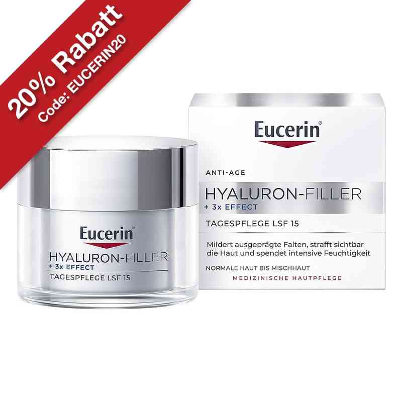 Eucerin Hyaluron-Filler 3x Effect Tag LSF 15 normale-Mischhaut 50 ml von Beiersdorf AG Eucerin PZN 13167925