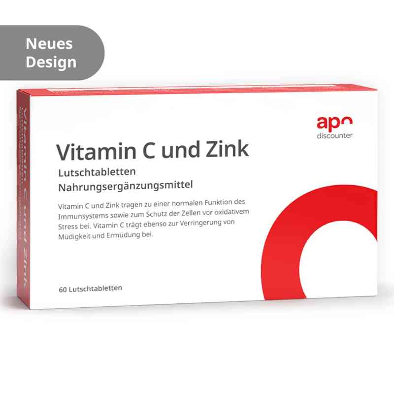 Vitamin C und Zink Lutschtabletten von apodiscounter 60 stk von apo.com Group GmbH PZN 16511062