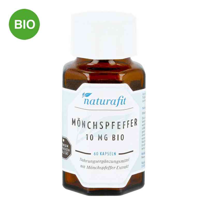 Naturafit Mönchspfeffer 10 mg Bio Kapseln 60 stk von NaturaFit GmbH PZN 16864263
