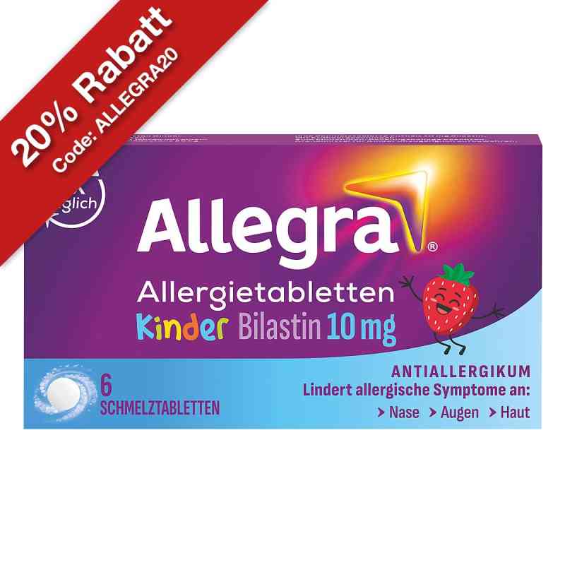 Allegra Allergietabletten für Kinder – Schmelztabletten 6 stk von A. Nattermann & Cie GmbH PZN 18878878