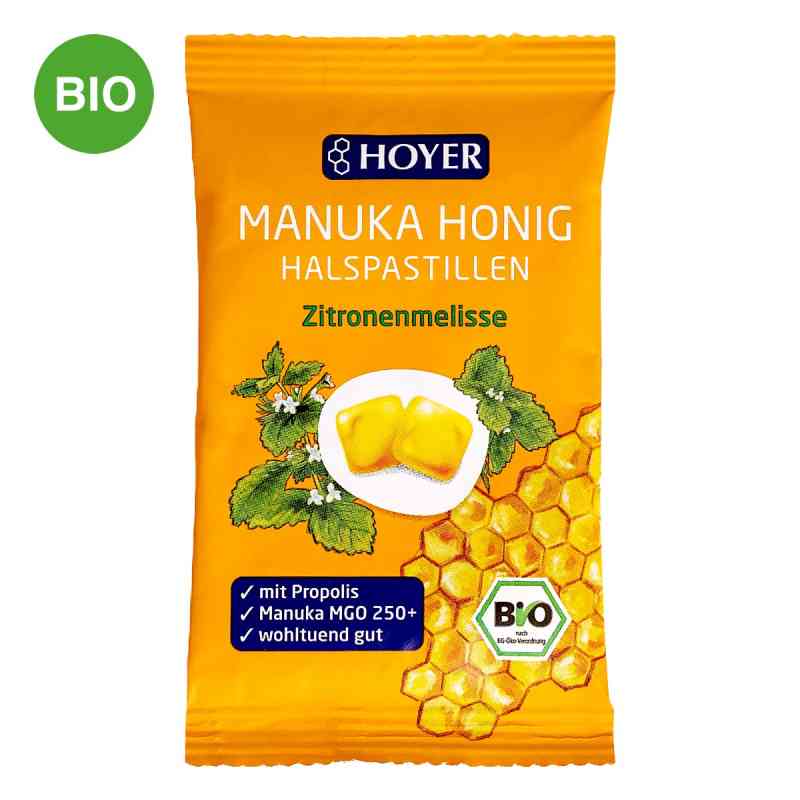 Hoyer Manuka Honig Halspastillen Mgo 250+ Zit.meli 30 g von HOYER GmbH PZN 19280775