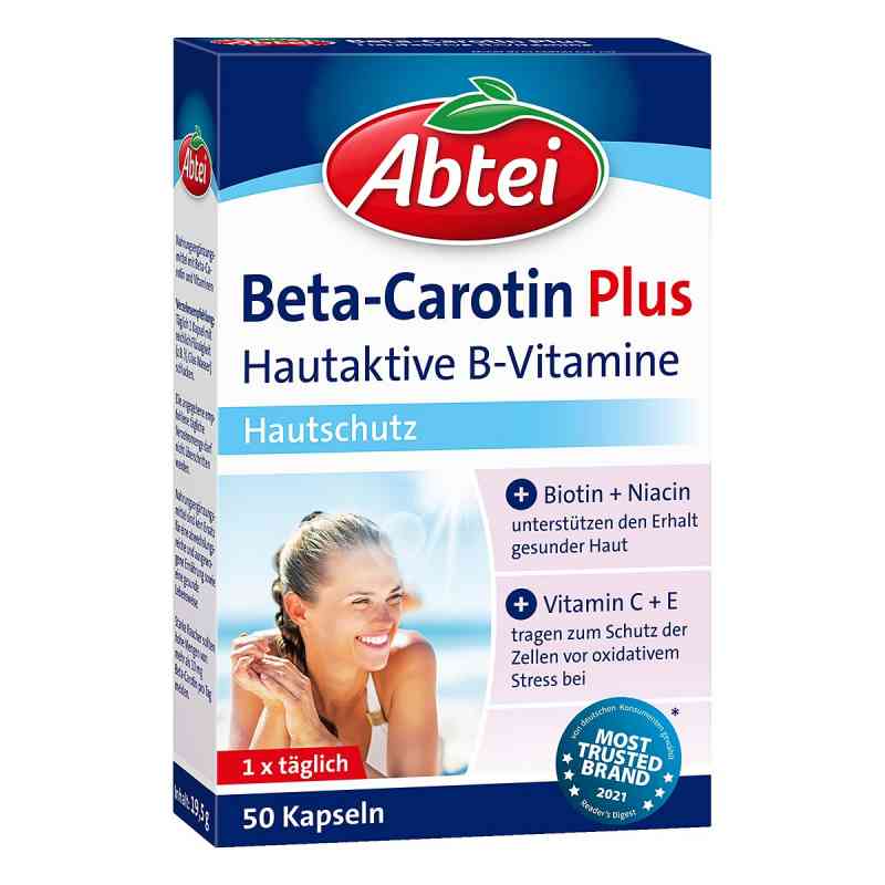 Abtei Beta-carotin Plus Hautaktive B-vitamine Kapseln 50 stk von Perrigo Deutschland GmbH PZN 11559302