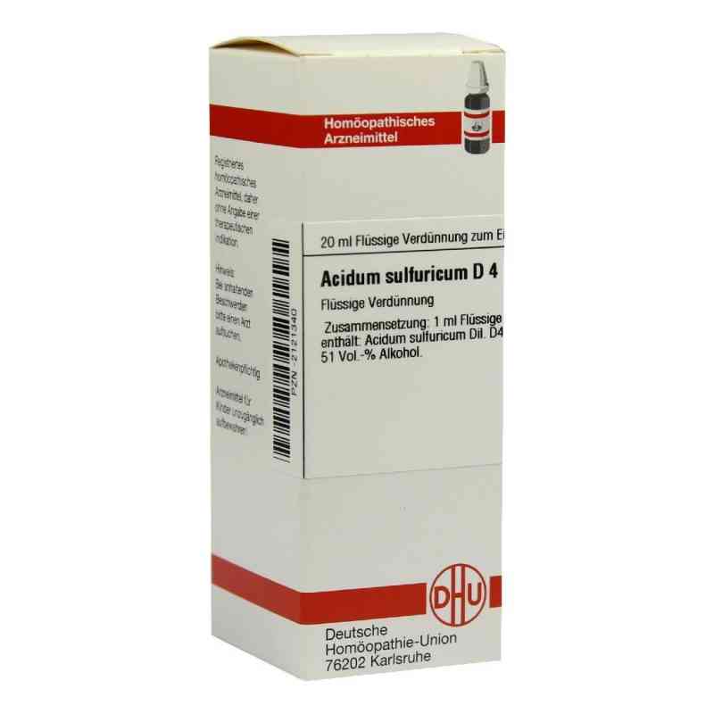Acidum Sulfuricum D4 Dilution 20 ml von DHU-Arzneimittel GmbH & Co. KG PZN 02121340
