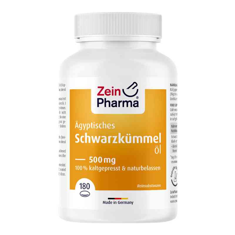 ägyptisches Schwarzkümmelöl Kapseln 500 mg 180 stk von ZeinPharma Germany GmbH PZN 03074766