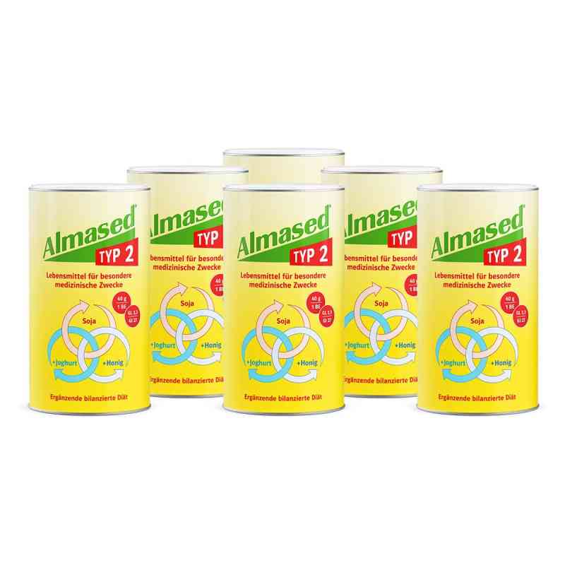 Almased Typ 2 6x500 g von Almased Wellness GmbH PZN 08101529
