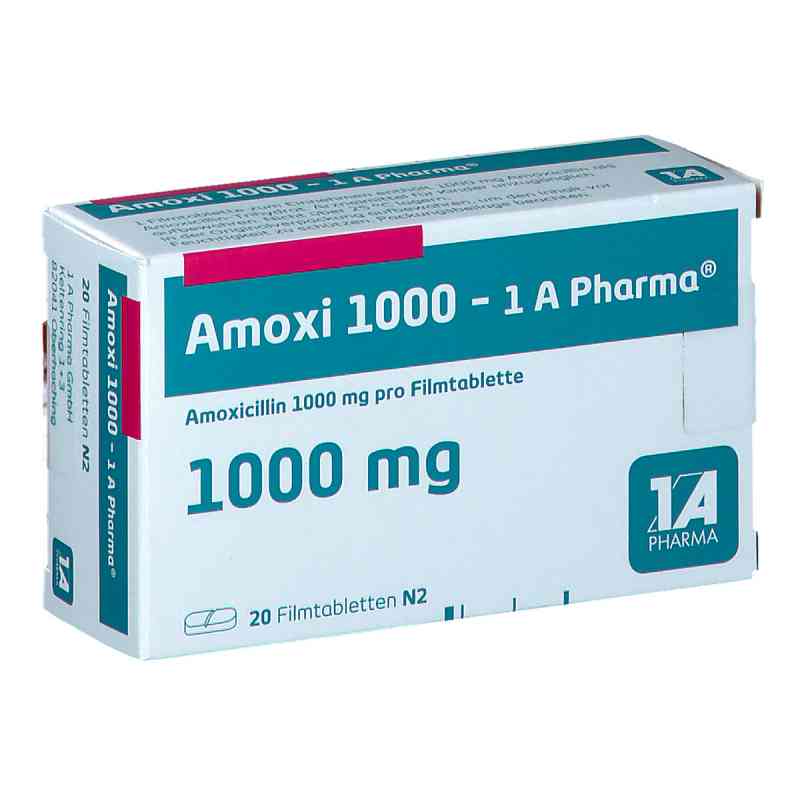 Amoxi 1000-1A Pharma 20 stk von 1 A Pharma GmbH PZN 00658811