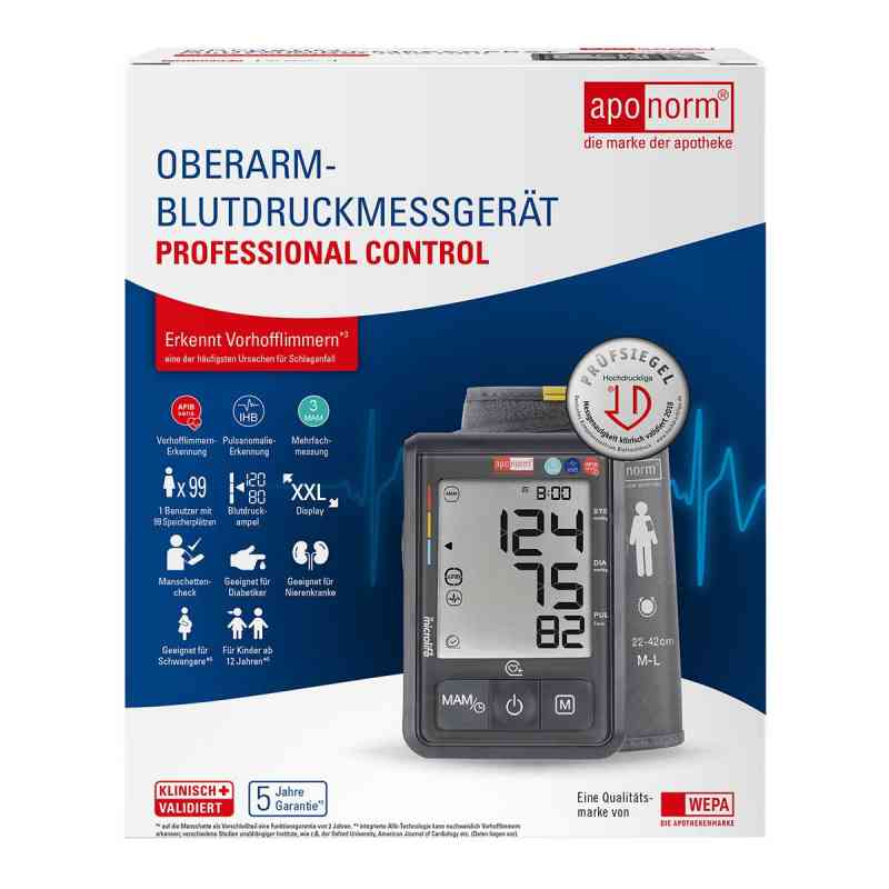 Aponorm Professional Control Oberarm-Blutdruckmessgerät 1 stk von WEPA Apothekenbedarf GmbH & Co KG PZN 15269067