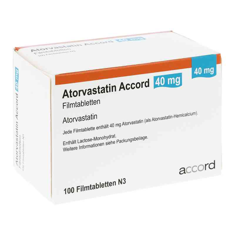 Atorvastatin Accord 40 mg Filmtabletten 100 stk von Accord Healthcare GmbH PZN 13980738
