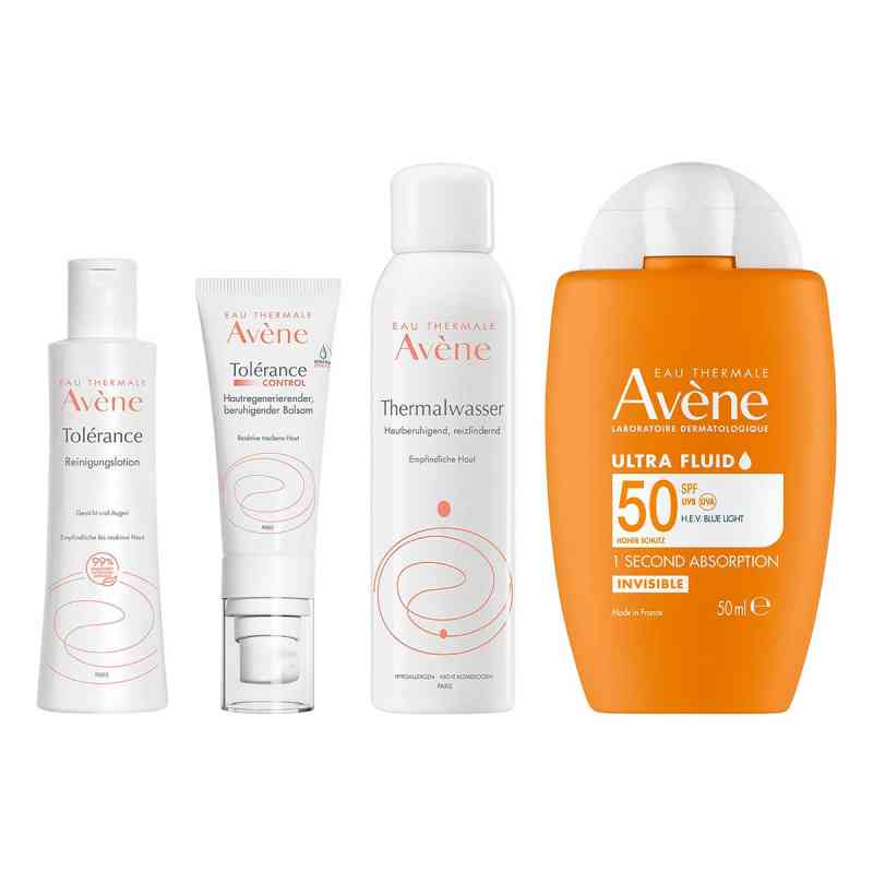Avène Set für empfindliche Haut: Pflege & UV-Schutz 1 Set von PIERRE FABRE DERMO KOSMETIK GmbH PZN 08105339
