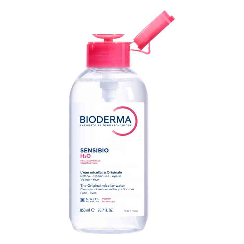 Bioderma Sensibio H2O Pump Sanft reinigendes Mizellenwasser 850 ml von NAOS Deutschland GmbH PZN 19182713