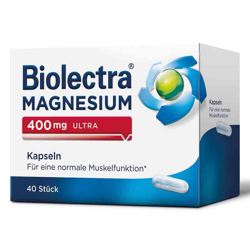 Biolectra Magnesium 400 mg Ultra Kapseln 40 stk von HERMES Arzneimittel GmbH PZN 10043631