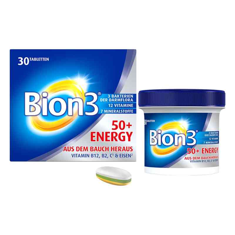 Bion3 50+ Energy Tabletten 30 stk von WICK Pharma - Zweigniederlassung der Procter & Gam PZN 18010789