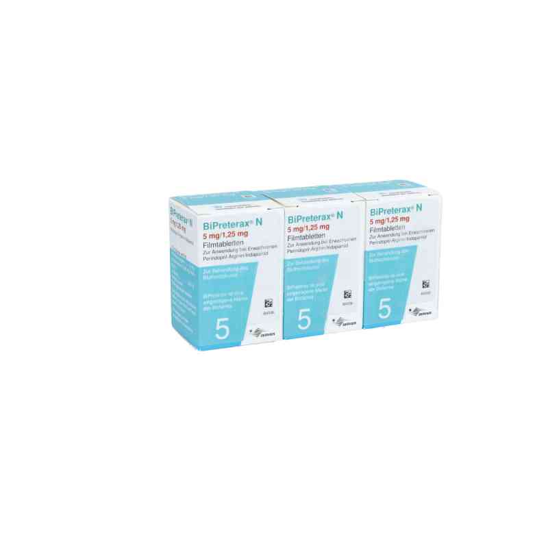 Bipreterax N 5 mg/1,25 mg Filmtabletten 90 stk von kohlpharma GmbH PZN 08833969