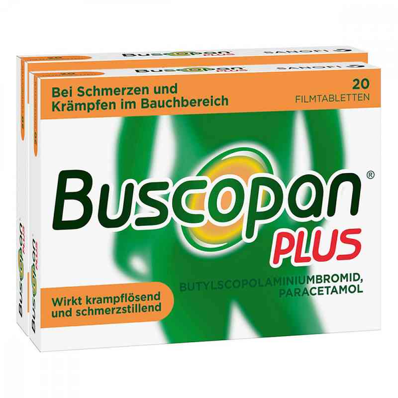 Buscopan PLUS Filmtabletten Doppelpack 2x20 stk von A. Nattermann & Cie GmbH PZN 08100938