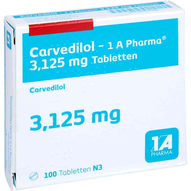 Carvedilol-1A Pharma 3,125mg 100 stk von 1 A Pharma GmbH PZN 00818982