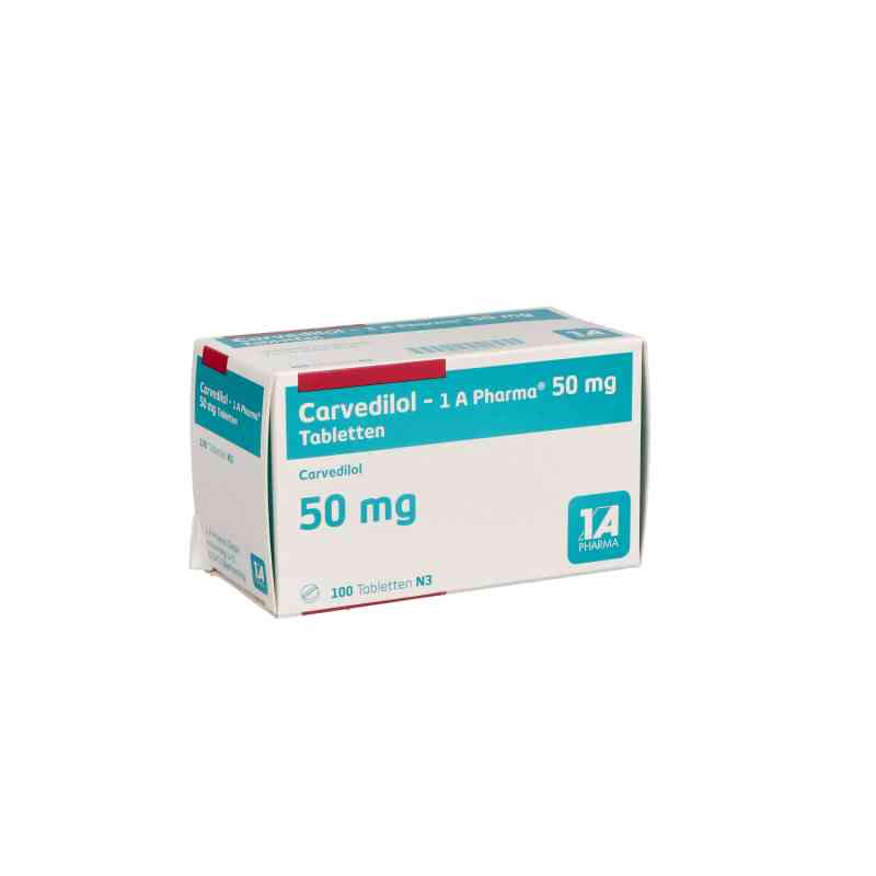 Carvedilol-1A Pharma 50mg 100 stk von 1 A Pharma GmbH PZN 00918577