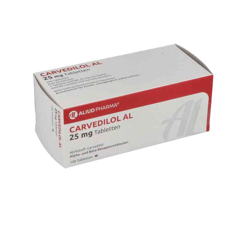 Carvedilol AL 25mg 100 stk von ALIUD Pharma GmbH PZN 00316217