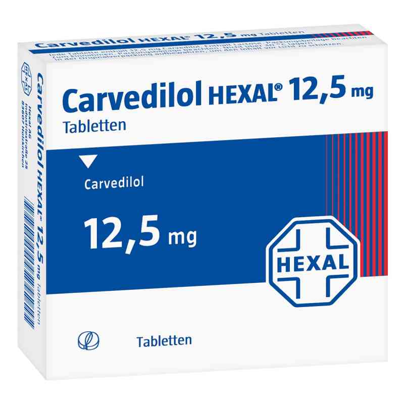Carvedilol HEXAL 12,5mg 100 stk von Hexal AG PZN 02227104