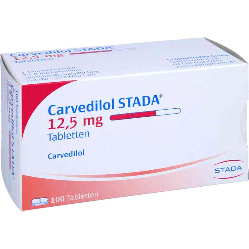 Carvedilol STADA 12,5mg 100 stk von STADAPHARM GmbH PZN 02373432