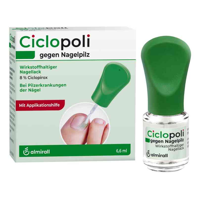 Ciclopoli gegen Nagelpilz mit Applikationshilfe 6.6 ml von ALMIRALL HERMAL GmbH PZN 02247667