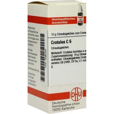 Crotalus C6 Globuli 10 g von DHU-Arzneimittel GmbH & Co. KG PZN 07595255