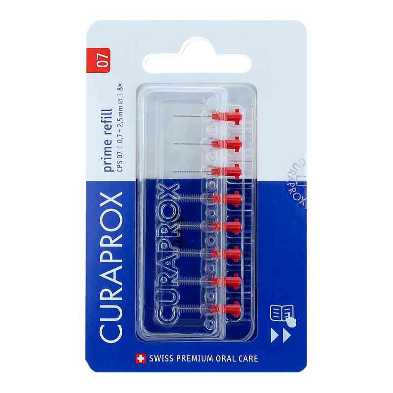 Curaprox Cps 07 prime Interdentalbürsten Refill 8 stk von Curaden Germany GmbH PZN 16166412