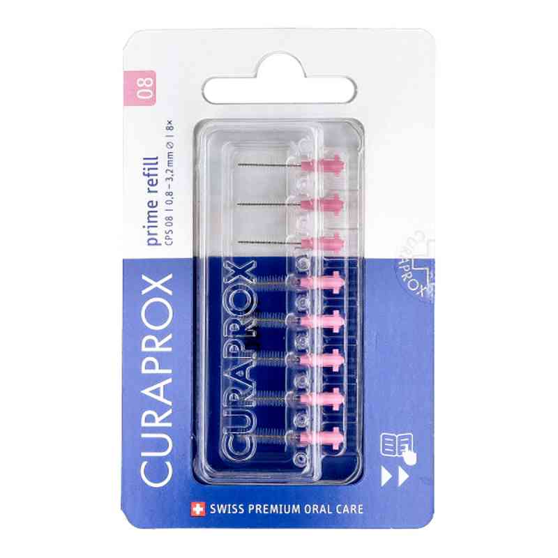 Curaprox Cps 08 prime Interdentalbürsten Refill 8 stk von Curaden Germany GmbH PZN 16166429