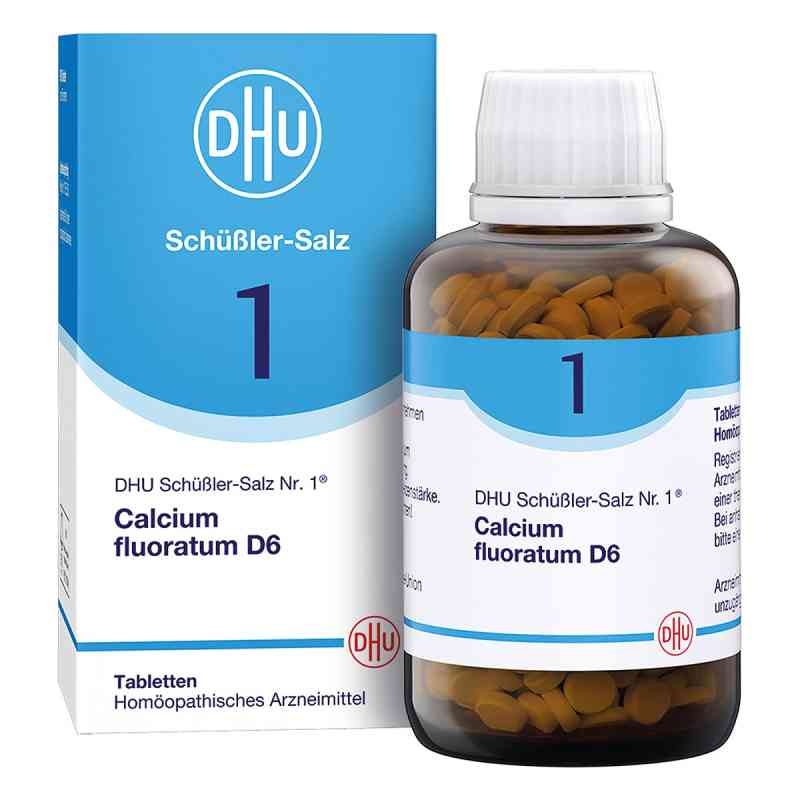 DHU Schüßler-Salz Nummer 1 Calcium fluoratum D6 Tabletten 900 stk von DHU-Arzneimittel GmbH & Co. KG PZN 18182504