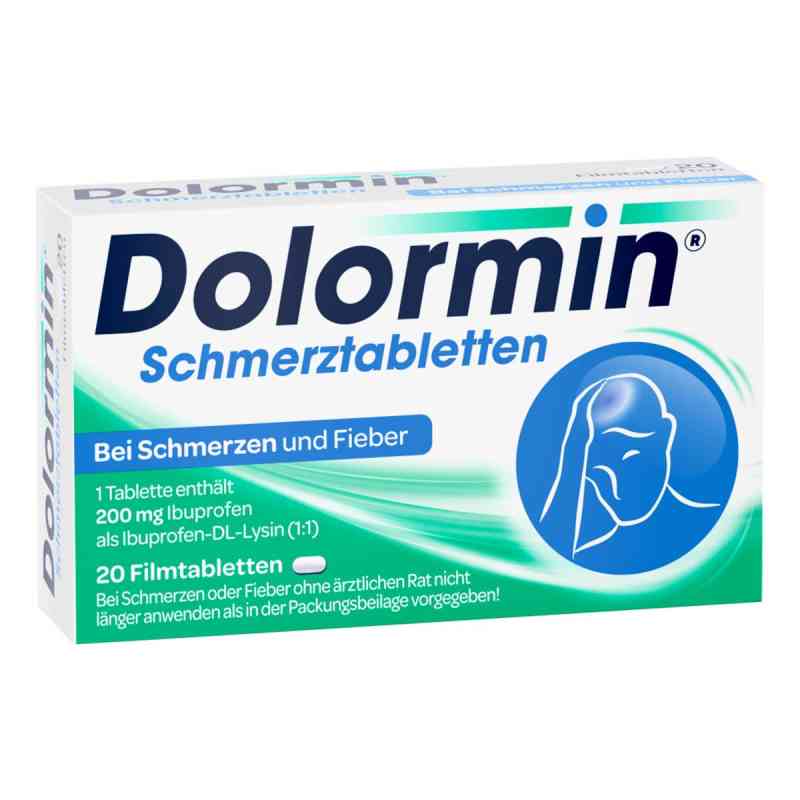 Dolormin Schmerztabletten mit 200 mg Ibuprofen  20 stk von Johnson & Johnson GmbH (OTC) PZN 04590211