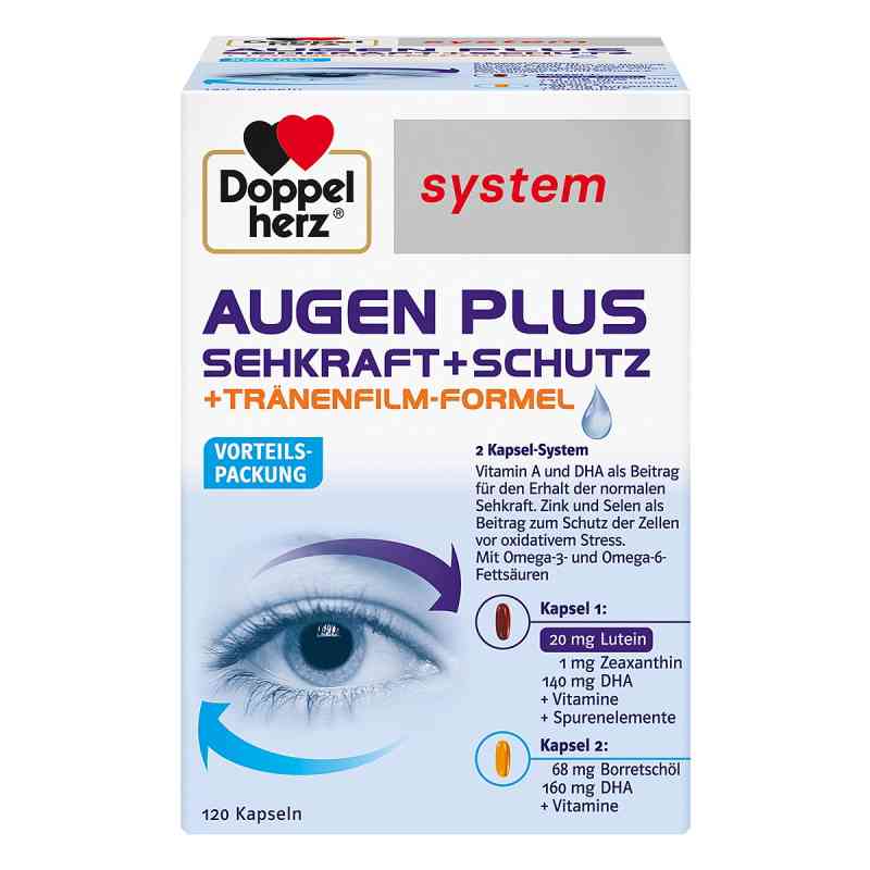 Doppelherz system AUGEN PLUS SEHKRAFT + SCHUTZ 120 stk von Queisser Pharma GmbH & Co. KG PZN 06560987