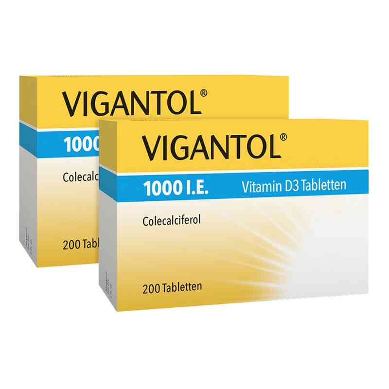 Doppelpackung Vigantol 1.000 I.e. Vitamin D3 Tabletten 2x200 stk von WICK Pharma - Zweigniederlassung PZN 08101109