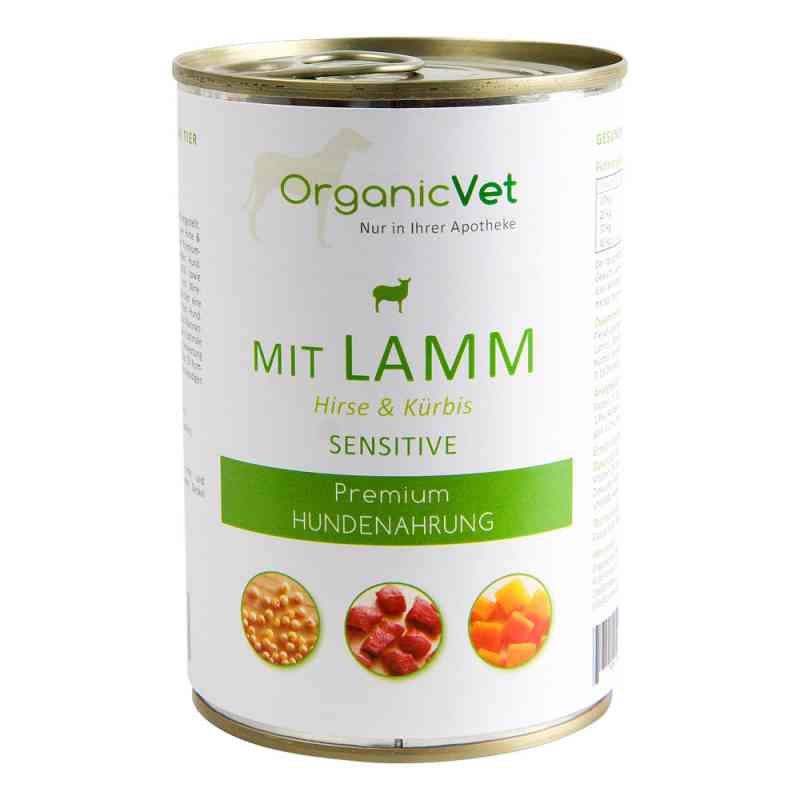 Dosennahrung Hund Sensitive Lamm 400 g von organicVet GmbH PZN 05741103
