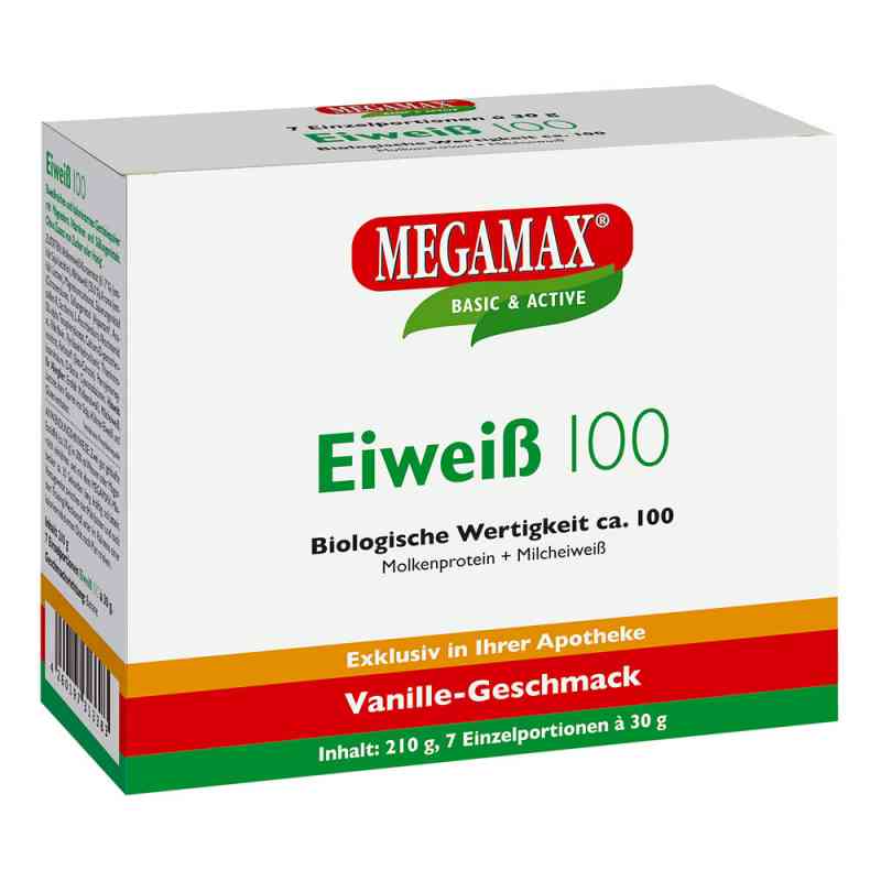 Eiweiss 100 Vanille Megamax Pulver 7X30 g von Megamax B.V. PZN 10133570