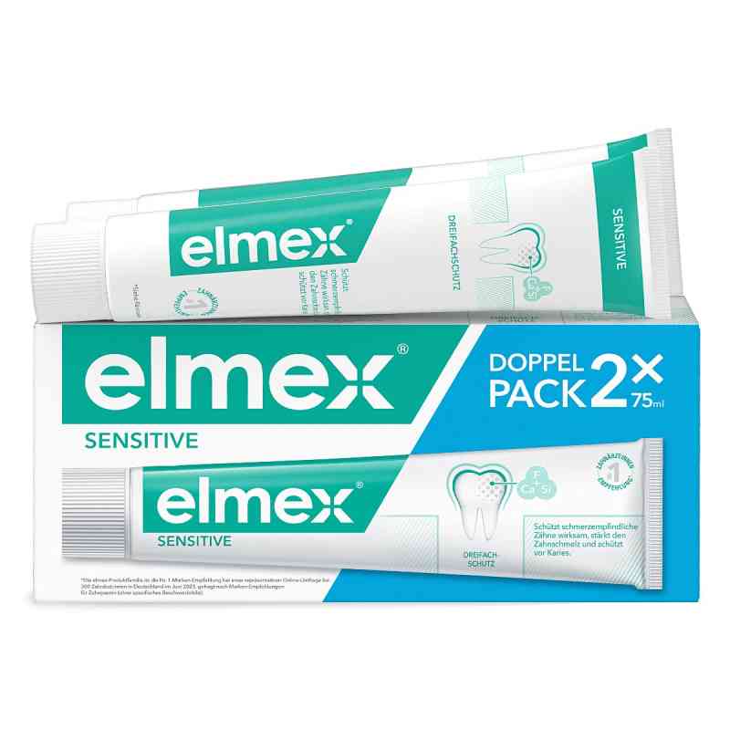 Elmex Sensitive Zahnpasta Doppelpack 2X75 ml von CP GABA GmbH PZN 12447841