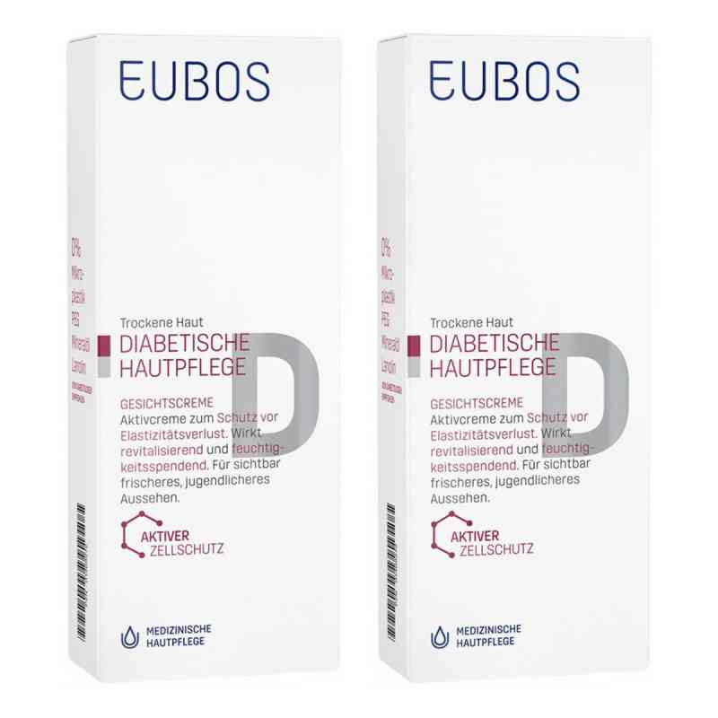 Eubos Diabetische Haut Pflege Gesicht Creme 2x50 ml von Dr. Hobein (Nachf.) GmbH PZN 08103068