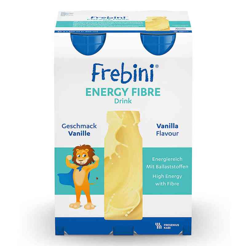 Frebini Energy Fibre Trinknahrung Vanille für Kinder 4X200 ml von Fresenius Kabi Deutschland GmbH PZN 00065494