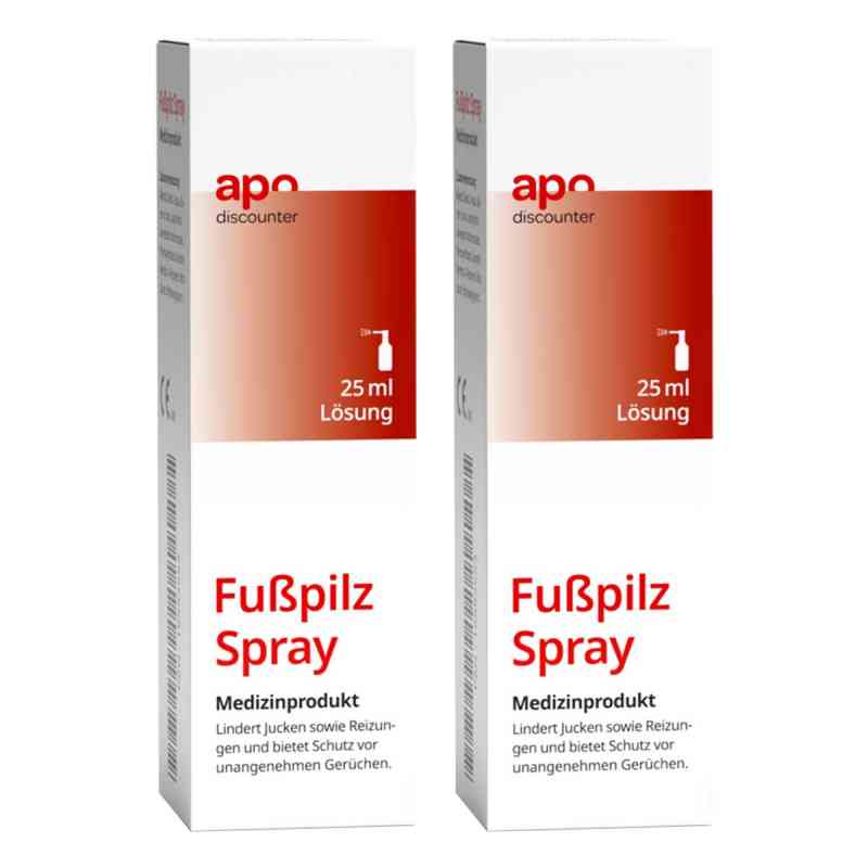 Fußpilz Spray von apodiscounter 2x25 ml von PK Benelux Pharma Care BV PZN 08102522
