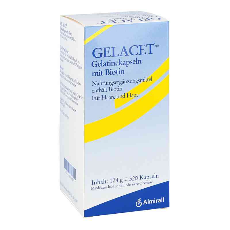 Gelacet Gelatinekapseln mit Biotin 320 stk von ALMIRALL HERMAL GmbH PZN 02098842