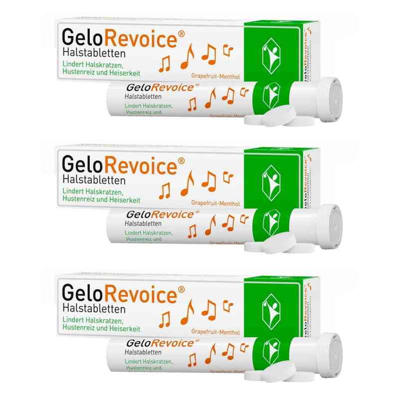 GeloRevoice Halstabletten Grapefruit-Menthol Lutschtabletten 3x20 g von G. Pohl-Boskamp GmbH & Co. KG PZN 08102235