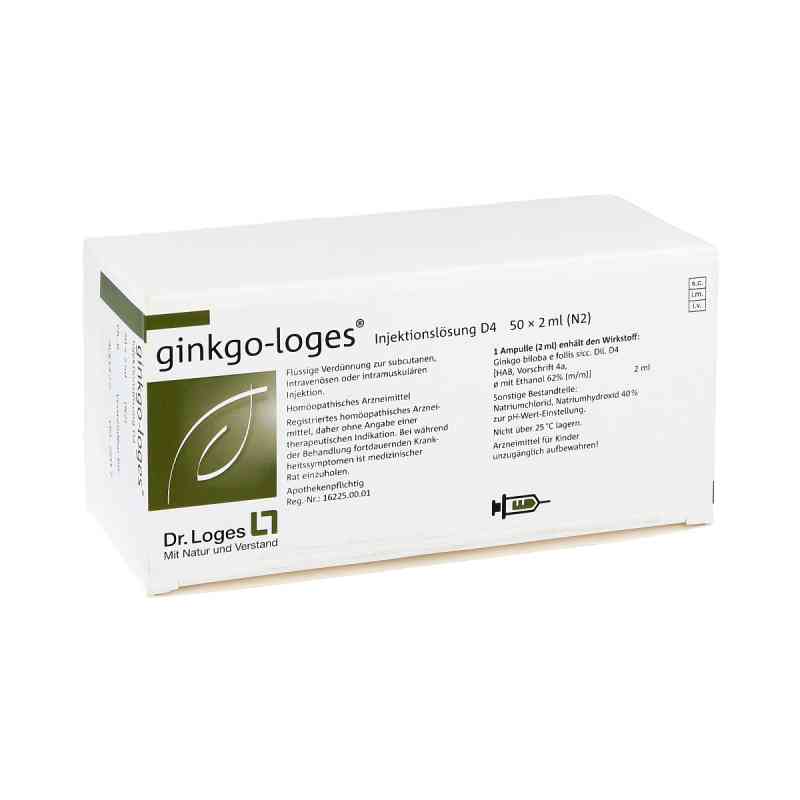 Ginkgo Loges Injektionslösung D4 Ampullen 50X2 ml von Dr. Loges + Co. GmbH PZN 10729268