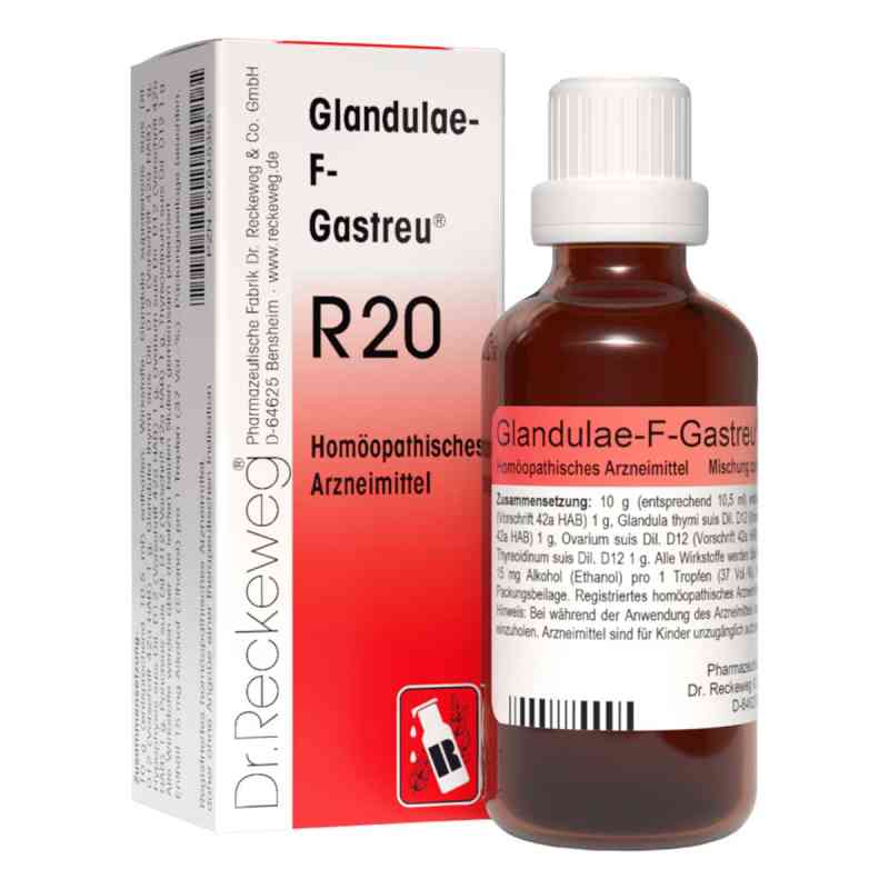 Glandulae F Gastreu R 20 Tropfen zum Einnehmen 50 ml von Dr.RECKEWEG & Co. GmbH PZN 07645355