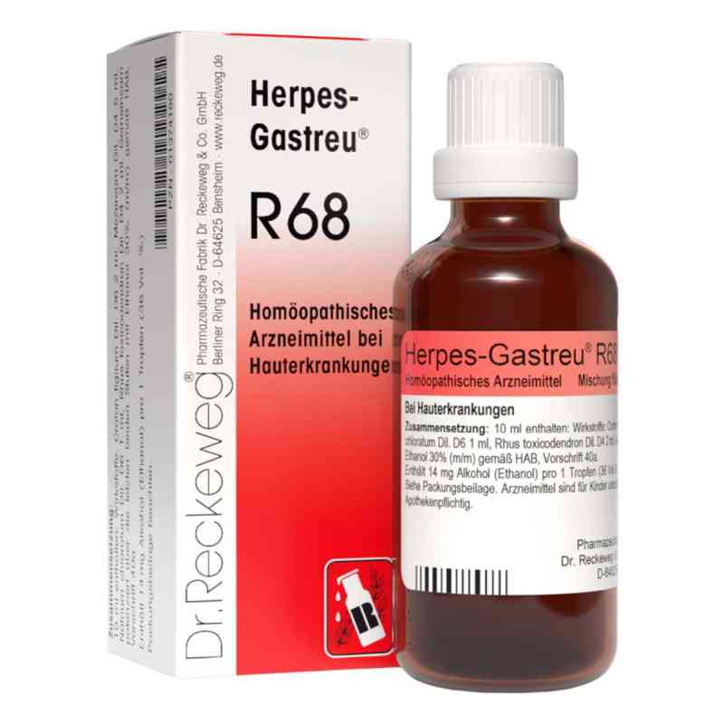 Herpes-Gastreu R68 Tropfen zum Einnehmen 50 ml von Dr.RECKEWEG & Co. GmbH PZN 01374180