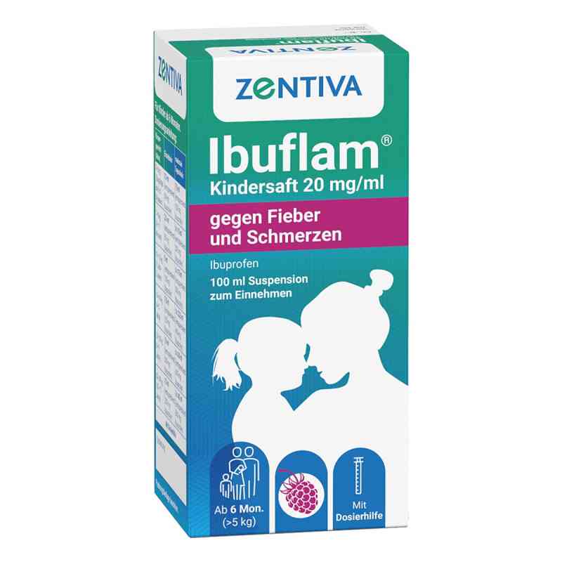 Ibuflam® Kindersaft 20 mg/ml gegen Fieber & Schmerzen mit Ibupro 100 ml von Zentiva Pharma GmbH PZN 09731722