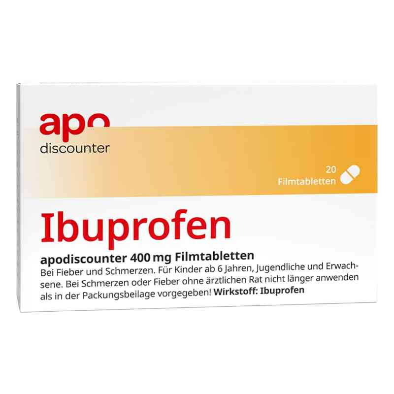Ibuprofen Apodiscounter 400 Mg Filmtabletten 20 stk von Fairmed Healthcare GmbH PZN 18188228