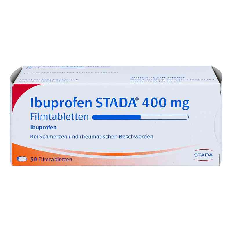 Ibuprofen STADA 400mg 50 stk von STADAPHARM GmbH PZN 03470841