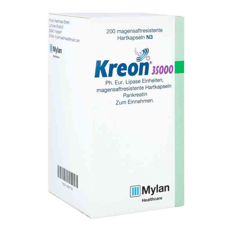 Kreon 35.000 Ph.eur.lipase Einheiten msr.Hartkaps. 200 stk von Mylan Healthcare GmbH PZN 14327733
